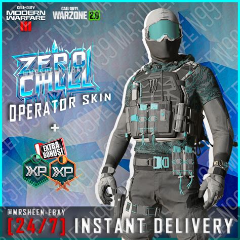 Zero Chill Operator Skin 15 Min Double XP. . Zero chill operator skin